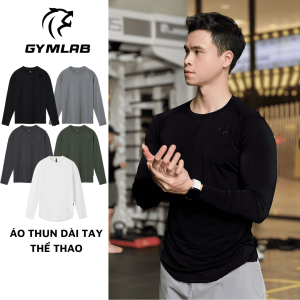 Áo tập dài tay – Logo đồng màu