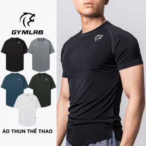 Áo Tập Gym Thể Thao Cho Nam – Đen – Silver Logo