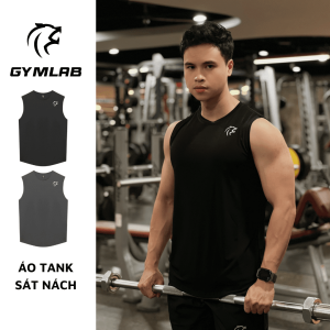 ÁO TANK SÁT NÁCH NAM – ĐEN – SILVER LOGO