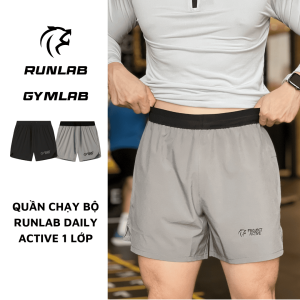 [ RUN-LAB ] Quần đùi chạy bộ nam tập thể thao GYMLAB form 5 inch trên gối vải gió thoáng mát
