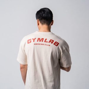 Áo oversize có tay màu cream