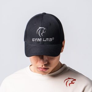 NÓN TẬP FORM ĐẸP – ĐEN – LOGO THÊU