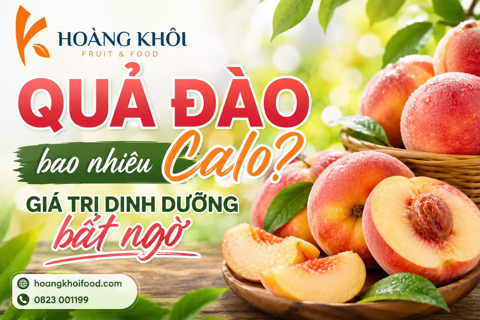 Vì sao bạn cần biết chính xác quả đào bao nhiêu calo?